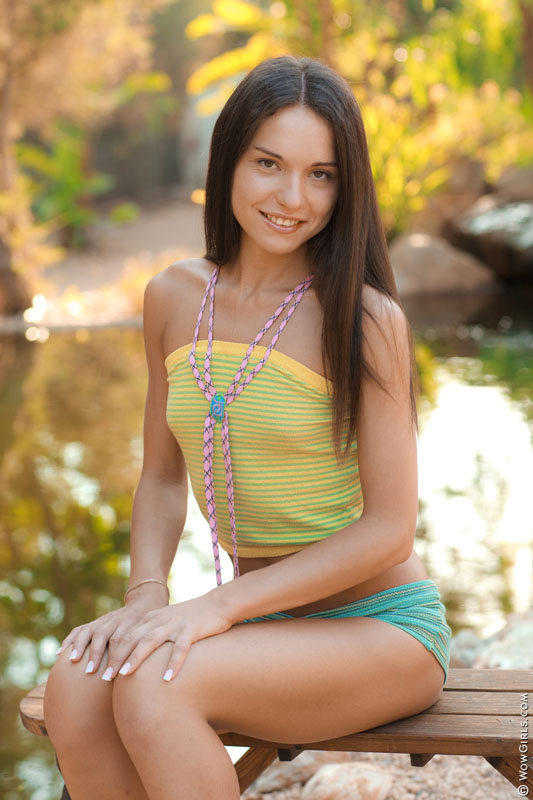 Maya S in Beaded Necklace From Nubiles